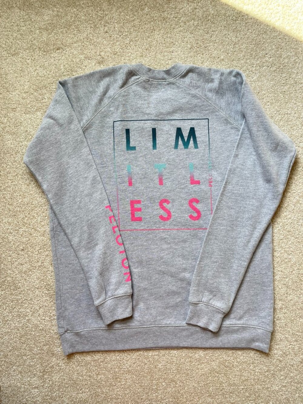 Peloton Gray Sweatshirt with Pink Peloton Logo - Small - Picture 16 of 16
